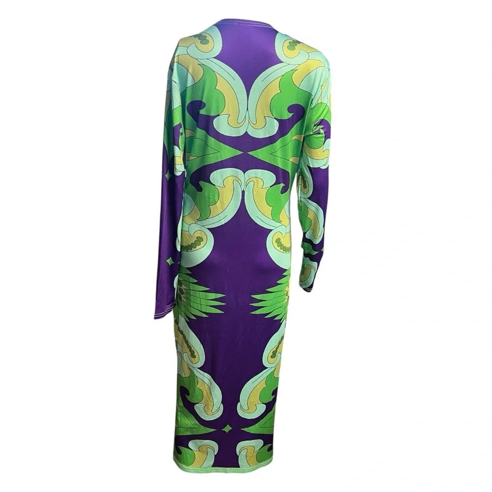 Cherley NWOT Women’s Colorful Patterned Maxi Dress Sz. SM - Picture 4 of 5